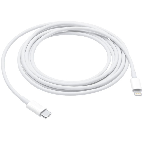 Apple - MQGH2AM/A 6.6' USB Type C-to-Lightning Charging Cable - White - Picture 1 of 2